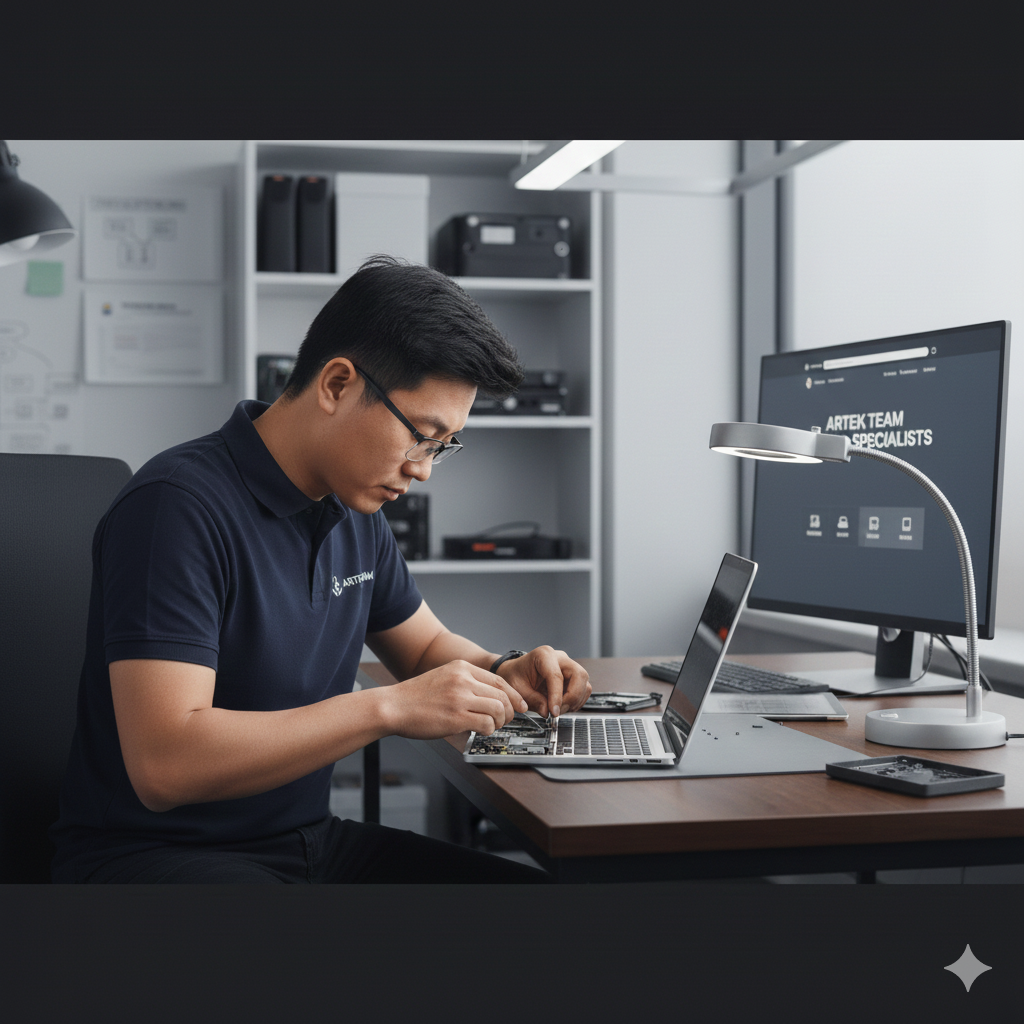 Artek Team device repair Dubai contact